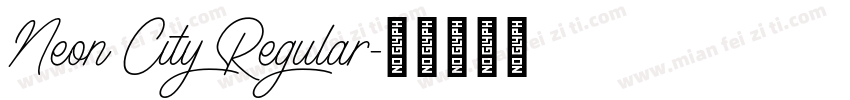 Neon City Regular字体转换
